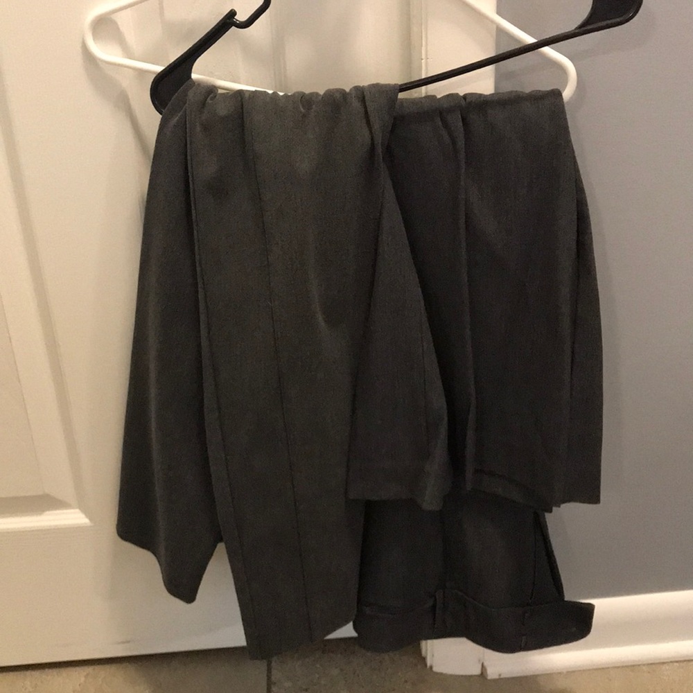 Stretchy gray dress pants
